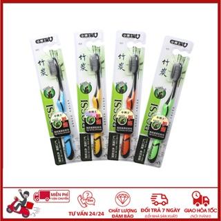 ⛔GIADUNGHOANGMAI⛔ Bàn chải đánh răng than tre hoạt tính Bossi (LOẠI 1 CÁI - LOẠI BOSSI)
