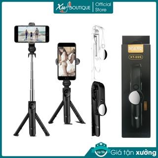 Gậy Chụp Ảnh Tự Sướng XT09S Có Gương Selfie Kèm 3 Chân Đứng Tripod Kết Nối Bluetooth