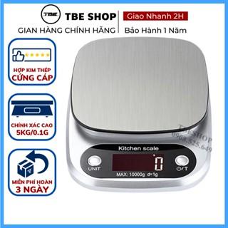 [Mã LIFE121210K giảm 10% đơn 50K] Cân Điện Tử Mini Nhà Bếp 5kg Chính Xác 0.1g Hợp Kim Thép ( Bảo Hành 1 Năm ) TBE Shop