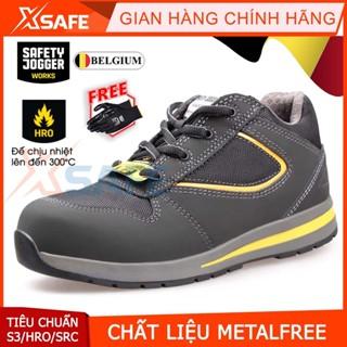 Giày bảo hộ lao động nam Jogger Turbo HRO da Nubuck cao cấp, cấu tạo phi kim siêu nhẹ, chịu nhiệt 300 độ, kiểu thể thao