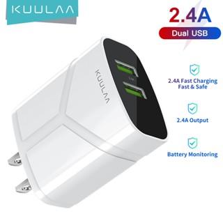 Củ sạc KUULAA cổng USB kép 2.4A thích hợp cho máy tính bảng Android Iphone