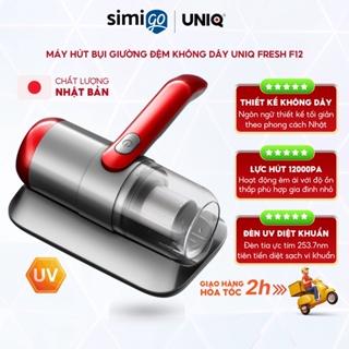 Máy hút bụi giường đệm nệm UNIQ Fresh F12 không dây đèn UV diệt sạch vi khuẩn ga sofa lông cao cấp cầm tay mini đa năng