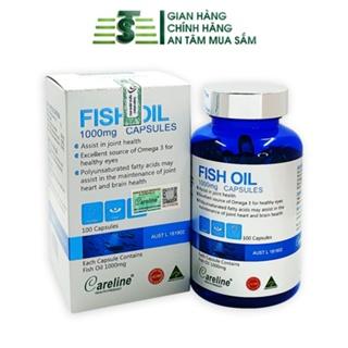 Viên uống bổ mắt Careline Fish Oil 1000MG chiết xuất từ dầu cá hồi giúp cải thiện thị lực sáng mắt giảm cholesteron máu