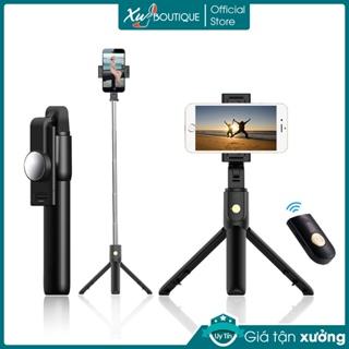 Gậy Chụp Ảnh Tự Sướng K10 Có Gương Selfie Kèm 3 Chân Đứng Tripod Kết Nối Bluetooth Cao Cấp