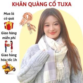 Khăn quàng cổ mùa đông TuXa trơn nam nữ nhiều màu chất len mềm mịn Khăn choàng cổ len giữ ấm chống lạnh đi chơi du lịch