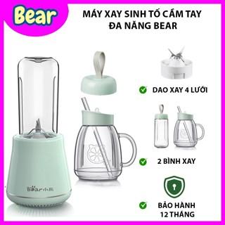 Máy Xay Sinh Tố Cầm Tay Bear, Xay Hoa Quả Công Suất Lớn, Chất Liệu An Toàn LLJ-D04A1 [BH 12 THÁNG]