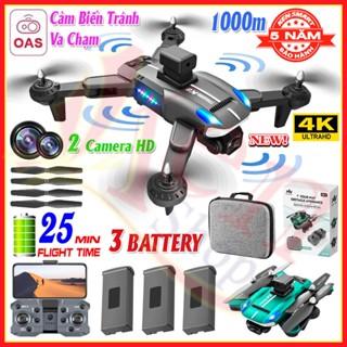 🔥 Lỗi 1 Đổi 1 🔥 Drone Mini Giá Rẻ 4K K8 Pro, Flycam Máy Bay Điều Khiển Từ Xa 4 Cánh, Cảm Biến Chống Va Đập