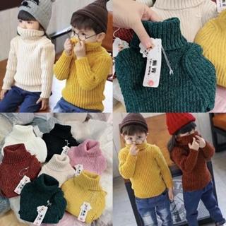 (XẢ KHO)ÁO LEN TUYẾT NHUNG CAO CỔ HÀNG QUẢNG CHÂU CHO BÉ TRAI VÀ BÉ GÁI
