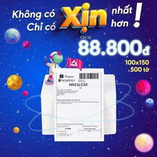 GIấy in nhiệt chống nước, in bill tự dính, giấy in decal NHỰA HVT khổ A6 100*150mm