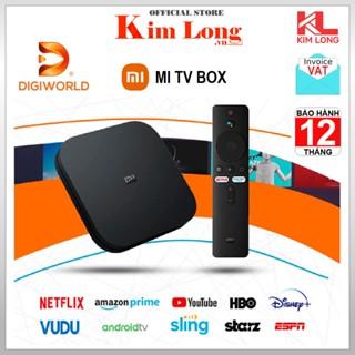 Tivi box Xiaomi Mibox S 4K 4K (3840×2160p) 60fps Bluetooth 4.2 HDR - Chính hãng Digiworld Bảo hành 12 tháng