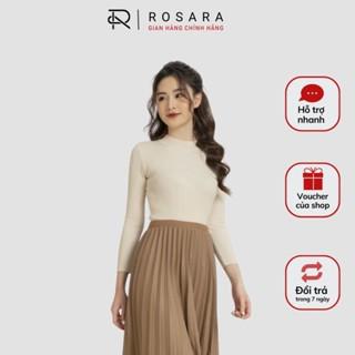 Áo Len Tăm Cổ 3 Phân 8 Màu Thiết Kế Thu Đông Thời Trang Nữ ROSARA AL50