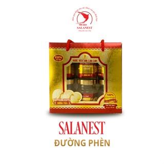 Salanest Nước Yến Sào chưng đường phèn 20% yến tươi cao cấp Hộp tiết kiệm