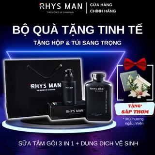 Bộ Quà Tặng Nam - Sữa tắm gội nam 3 in 1 Legend hương nước hoa 350 ml & Dung dịch vệ sinh nam Ultimate 100ml RHYS MAN