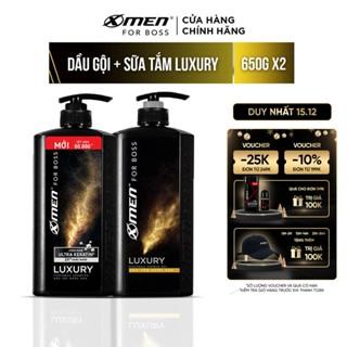 [Mã COSXMEN511 - 60K đơn 400K] [Mới] Dầu gội X-Men for Boss Luxury 650g + Sữa tắm nước hoa X-Men for Boss Luxury 650g