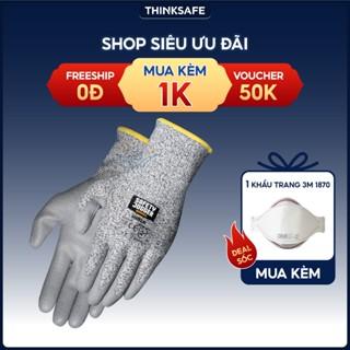 Găng tay thao tác cấp độ 5 Jogger Shield, bao tay bảo hộ lao động đa dụng, phủ PU lòng bàn tay, chống tôn kính