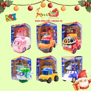 Hộp đồ chơi biến hình biệt đội xe Robocar Poli 2 trong 1