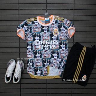 [Rẻ Vô Địch] Áo Real Madrid Sân Khách 2021 | Bộ Quần Áo Bóng Đá CLB Real Madrid Sân Khách 2021/2022 Hàng Thái Xịn