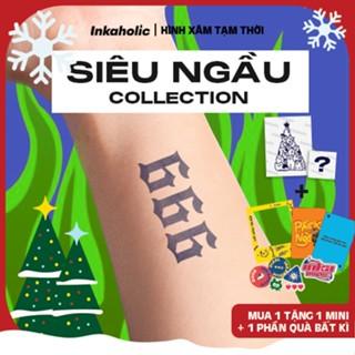 [Chủ đề Siêu Ngầu] Hình xăm dán tạm thời 15 ngày Inkaholic - xăm giả đẹp & ngầu y xăm thật, 100% chống nước