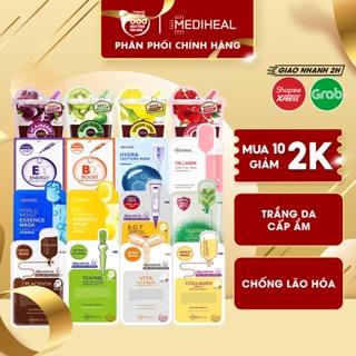 Mặt nạ giấy dưỡng trắng da, giảm mụn, phục hồi da Hàn Quốc Mediheal Essential Mask Ex (Tea Tree, Vita, Collagen)