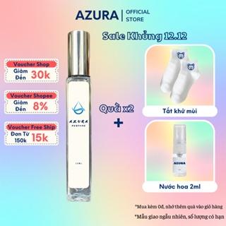 Tinh Dầu Nước Hoa Mini Nữ Thơm Lâu Azura Quyến Rủ Bí Ẩn, Ngọt Ngào Thơ Ngây Dạng Chai Xịt 12Ml Lưu Hương 12 Giờ