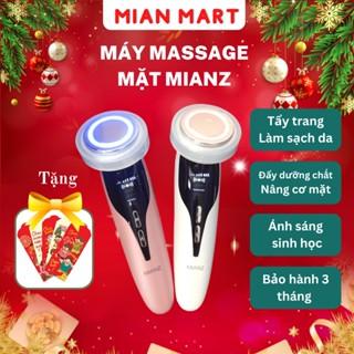 Máy massage mặt MIANZ masage cầm tay ion- điện di tinh chất - matxa nâng cơ mặt đẩy dưỡng chất  MIAN MART