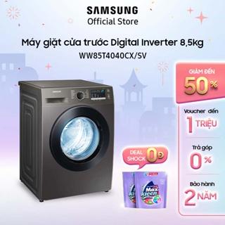 [Mã ELMALL61 giảm 6% đơn 300K] Miễn phí công lắp đặt_Máy giặt Samsung cửa trước Digital Inverter 8,5kg (WW85T4040CX)