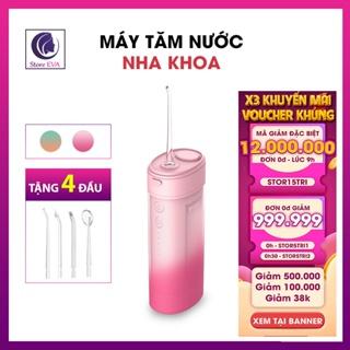 Tăm Nước Nha Khoa Máy Tăm Nước Cầm Tay Mini Siêu Sạch, Vệ Sinh Bảo Vệ Răng Miệng Bảo Hành [6 Tháng]
