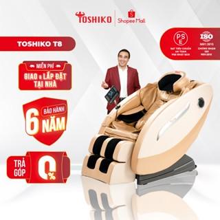 Ghế massage trị liệu toàn thân TOSHIKO T8 cao cấp Bảo Hành 6 năm công nghệ con lăn 4D đa năng thông minh