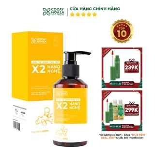 Dung dịch vệ sinh phụ nữ Gel X2 Nano Nghệ Giảm Ngứa Cỏ Cây Hoa Lá dung tích 150 ml