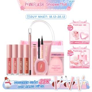 PINKFLASH Bộ 10 Mỹ Phẩm Trang Điểm Kèm Túi Đựng Dùng Làm Quà Tặng Độc Đáo