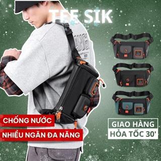 Túi đeo chéo nam cao cấp TEE SIK túi bao tử đeo hông chống nước unisex nhiều ngăn thời trang hàn quốc TS39