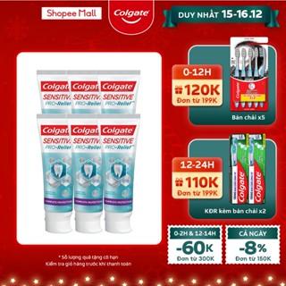 [Mã COSCO12 giảm 8% đơn 250k] Bộ 6 Kem Đánh Răng Colgate Sensitive Pro Relief ngăn ê buốt và bảo vệ toàn diện 110g/hộp