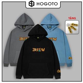 Áo hoodie nỉ bông DREW CHỮ GẤU Hogoto shop , áo nỉ bông hoodie unisex nam nữ