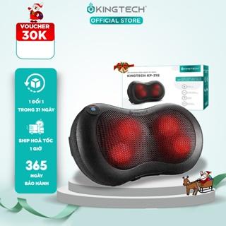 Gối Massage Nhiệt Hồng Ngoại KINGTECH KP-315 - 4 Bóng Xoay - Chuyên Sâu Cổ Vai Gáy, Thắt Lưng - Chính Hãng