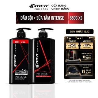 [Mã COSXMEN511 - 60K đơn 400K] [Mới] Dầu gội X-Men for Boss Intense 650g + Sữa tắm nước hoa X-Men for Boss Intense 650g