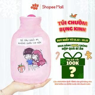 [Bạn mới nhập COSHBM -50% đơn 0Đ] Túi chườm bụng kinh Yêu Là Đủ Shop dành cho nam tặng nữ