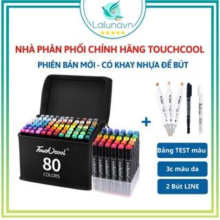 Bút màu Marker Touch Cool họa cụ tô màu dạ vẽ tranh anime Bộ 30/60/80 Lalunavn-B66