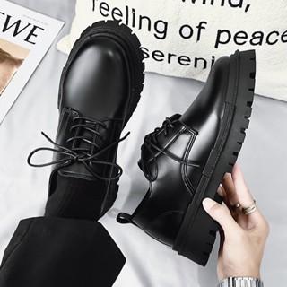BTS Giày oxford da nam cổ thấp dr martens tăng chiều cao phong cách Hàn Quốc new 2022