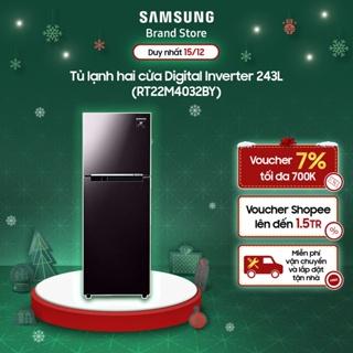[Mã ELMALL61 giảm 6% đơn 300K] [Trả góp 0%]Tủ lạnh hai cửa Samsung Digital Inverter 243L RT22M4032BY