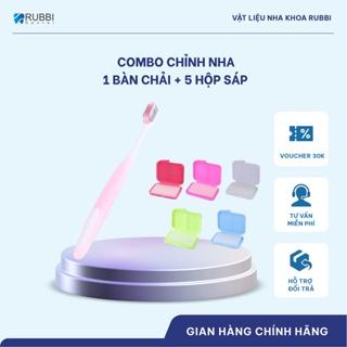 Combo dành cho người niềng răng : Bàn chải đánh răng & 5 hộp sáp nha khoa