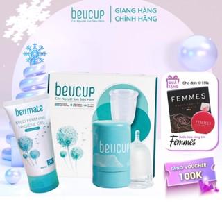 Cốc nguyệt san BeUcup siêu mềm hàng cao cấp dung tích 40ml cho phụ nữ sau sinh đạt chuẩn