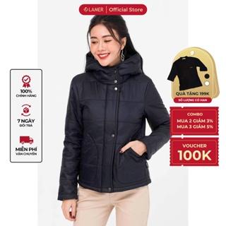 Áo phao nữ có mũ, túi ốp LAMER L65P20T028