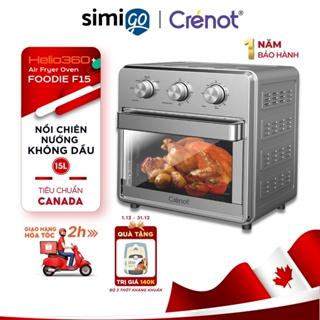 Nồi Chiên Lò Chiên Bếp Nướng Điện Không Dầu CRÉNOT Foodie F15 Đa Năng Điều Khiển Núm Cơ Tiết Kiệm Điện