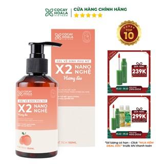 Dung Dịch Vệ Sinh Phụ Nữ Gel X2 Nano Nghệ Cocayhoala Hồng Mịn Se Khít 150ml