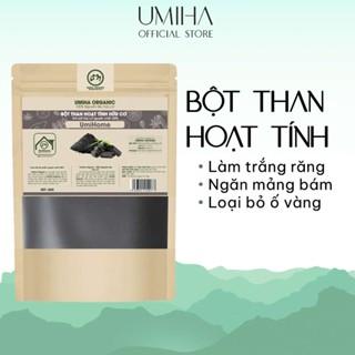 Bột Than Tre Hoạt Tính hữu cơ UMIHOME nguyên chất 40g - Đánh Răng trắng, loại bỏ mảng bám và cao răng hiệu quả