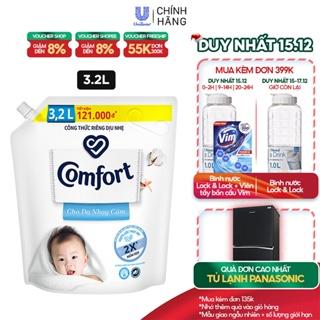 Nước xả làm mềm vải COMFORT Chăm sóc dịu nhẹ Cho da nhạy cảm 3.2L