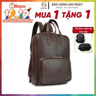 Balo Da HANAMA Đựng Laptop 14 Inch - BH 18 Tháng Lee 3s