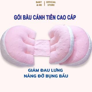 Gối bầu cánh tiên cao cấp , gối kê bụng bầu giảm đau lưng cho mẹ Baby And Me