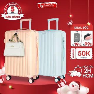 Vali Du Lịch Size 20, Size 24 Bamozo 8801 Cao Cấp, Vali Kéo Nhựa Rẻ Bền Đẹp - Bảo hành 5 năm