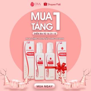 Kem tẩy lông vùng kín, tẩy lông body OvaMin - triệt lông nách, chân, tay, không kích ứng da 100ml (CÓ CHE TÊN SẢN PHẨM)